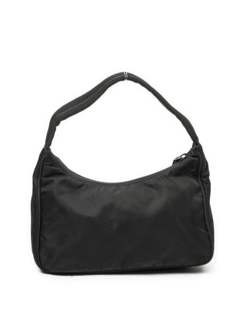Prada Mini Zip Hobo Black Nylon Canvas - Picture 5 of 10